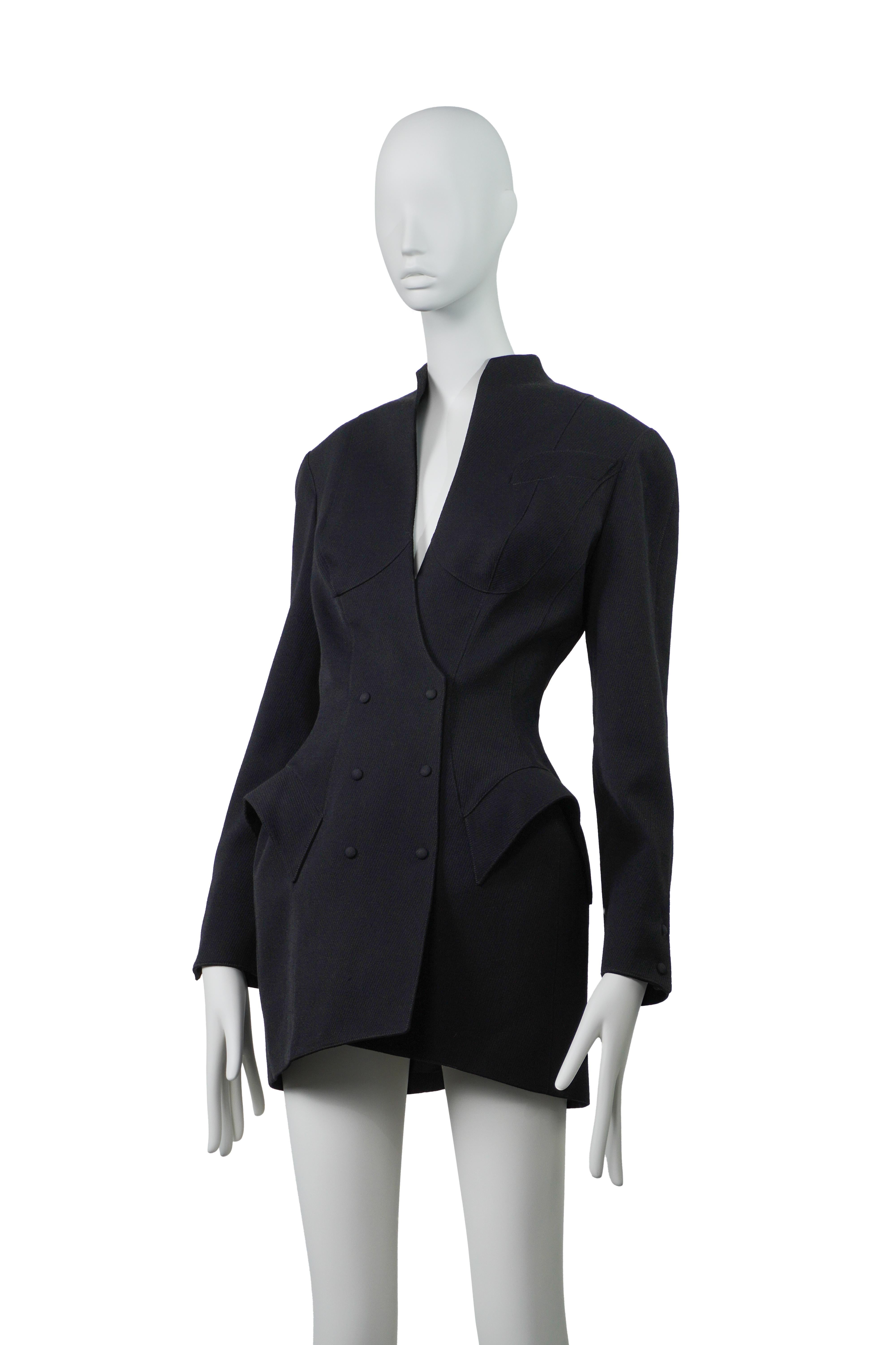 Giacca a clessidra Thierry Mugler Iconic Runway A/I 1995 FR38 in vendita 1