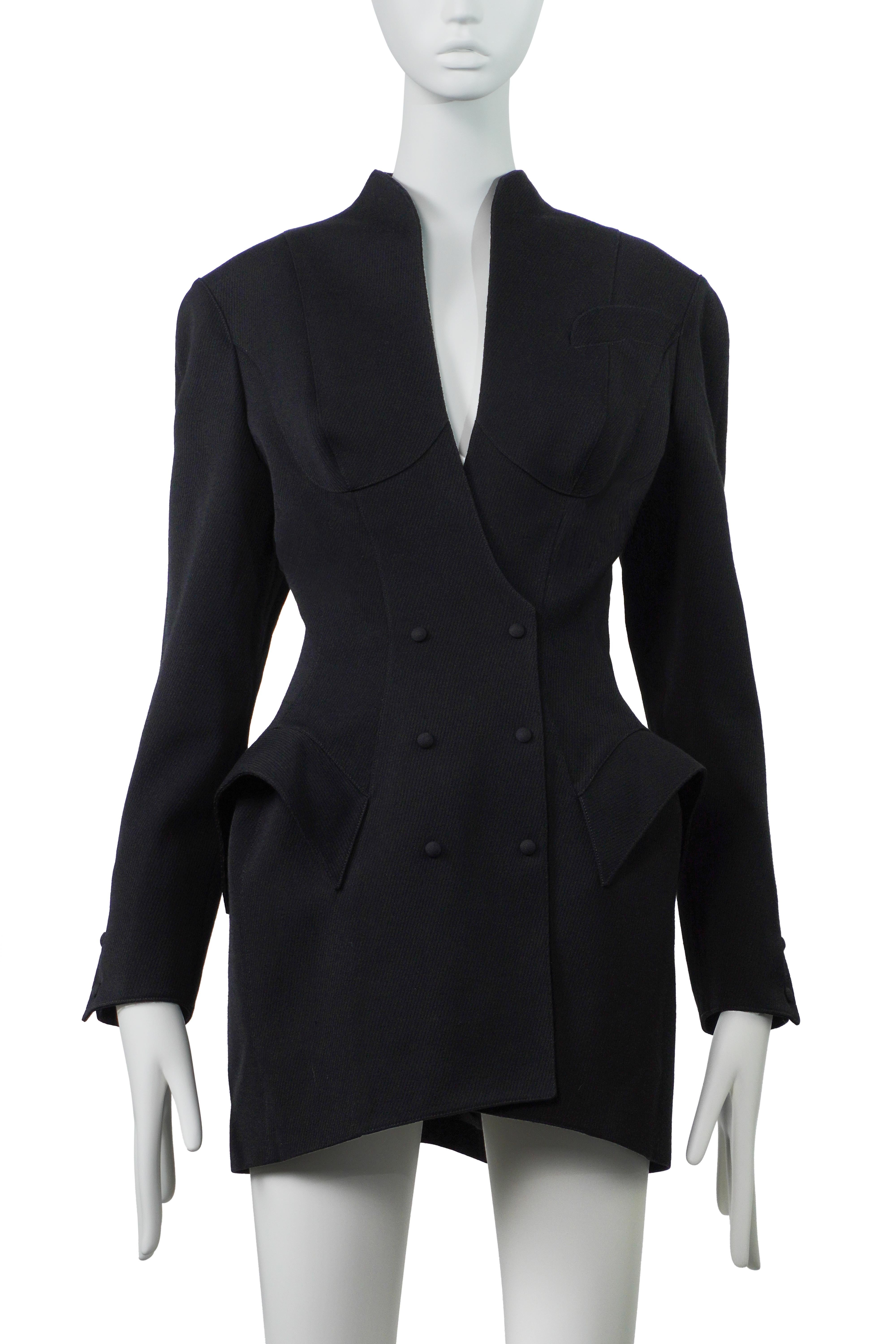 Giacca a clessidra Thierry Mugler Iconic Runway A/I 1995 FR38 In condizioni ottime in vendita a Berlin, BE