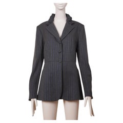 Koji Tatsuno Rare 1990's Grey Blazer with Exaggerated Collar