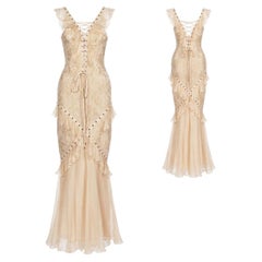 Christian Dior John Galliano Evening Gown Spring/Summer 2003 Size 40FR
