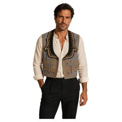 Early 20th Century Greek Gold-Embroidered Folk Costume Vest