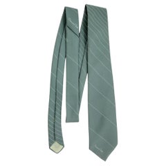 Oscar De La Renta Silk Necktie in Light Blue Vintage from 1970