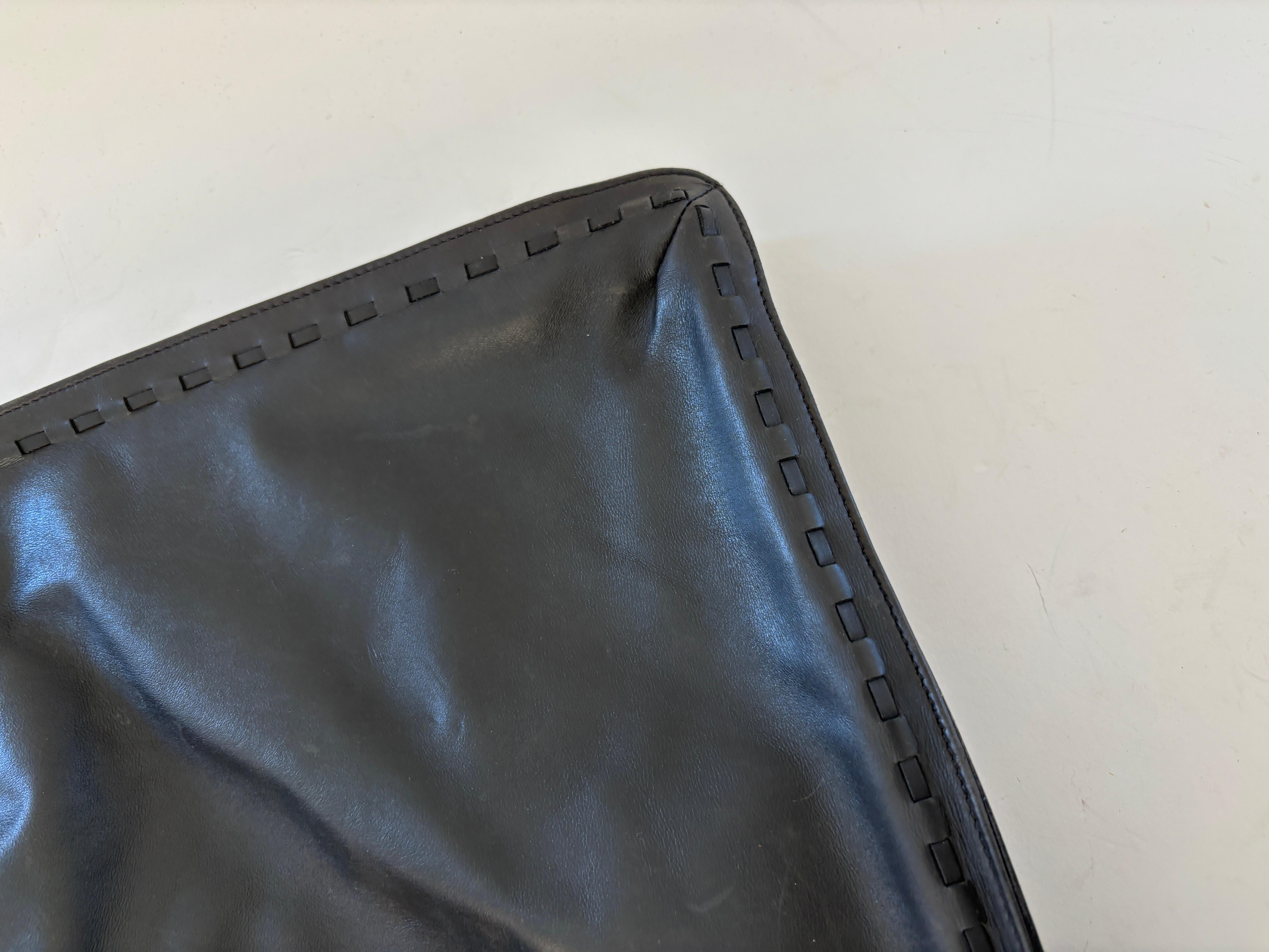 Vintage Coach Fourre-tout en cuir noir Unisexe en vente