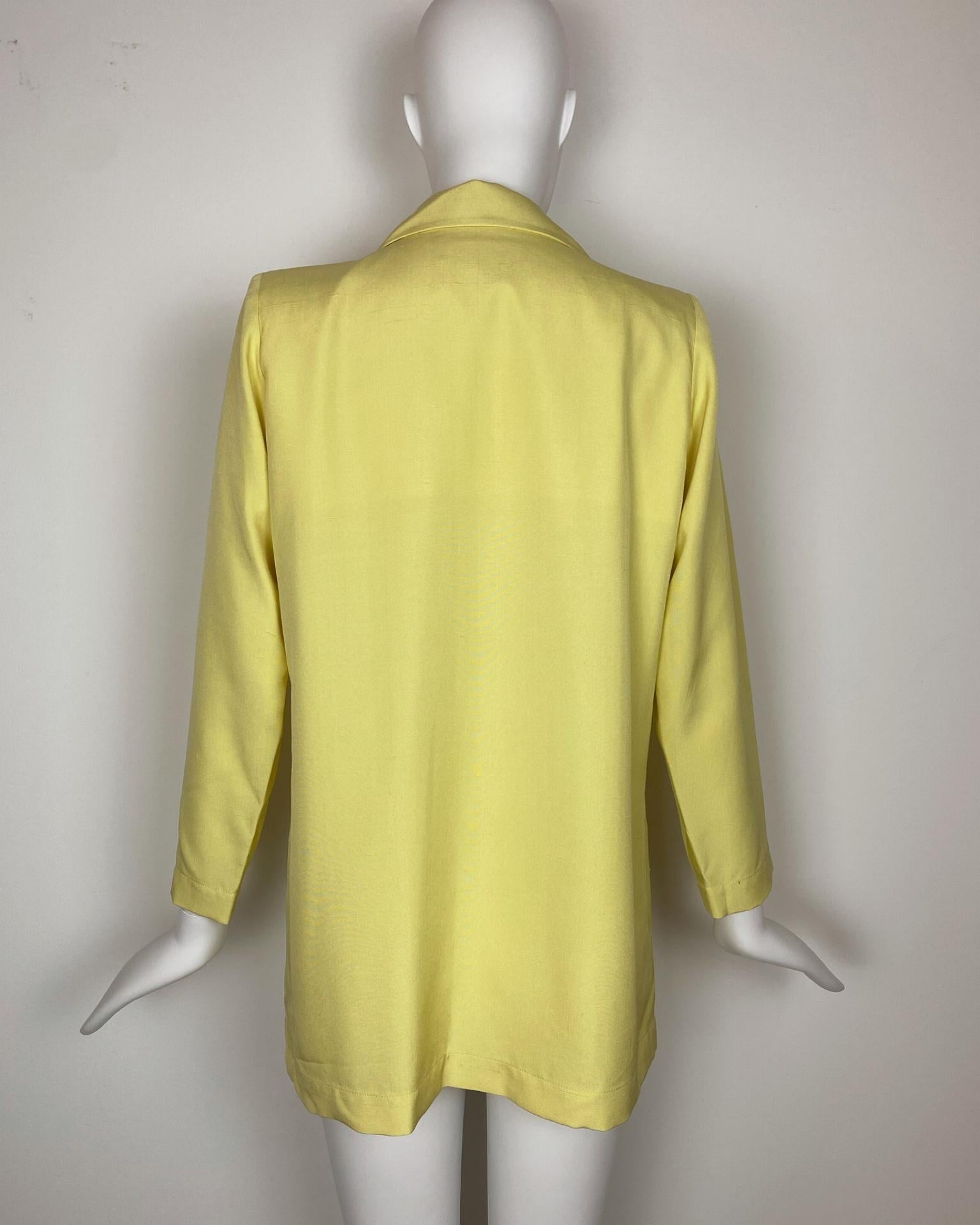 Yves Saint Laurent Safari Abito a tunica in seta anni '80 in vendita 1