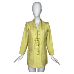 Yves Saint Laurent Robe tunique en soie Safari 1980