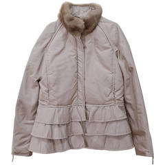 Beautiful Valentino Microfiber and Mink Jacket 11