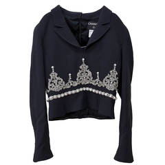Amazing Chanel Jacket with Crystal Appliqué