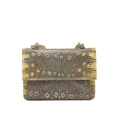 Rara borsa Darby Scott in lucertola e topazio fumé