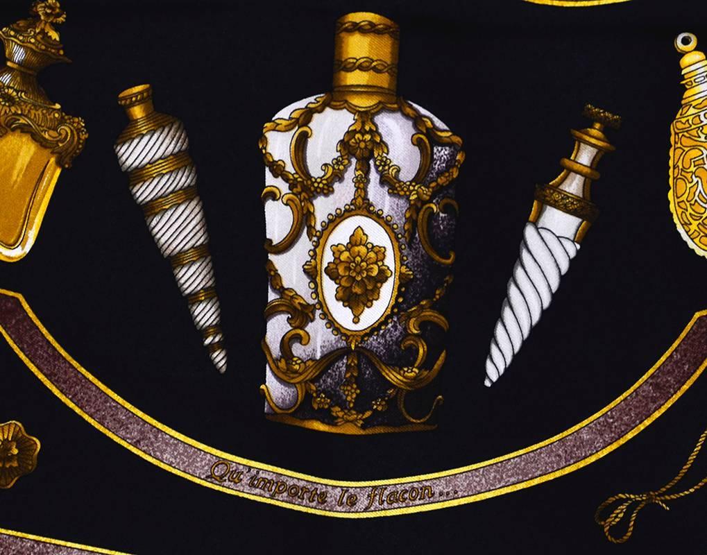 Hermes Perfume Bottle Silk Scarf at 1stdibs