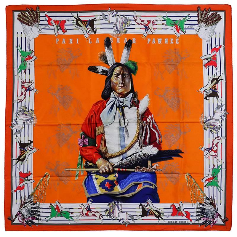 Iconic Hermes Pani La Shar Pawnee Scarf