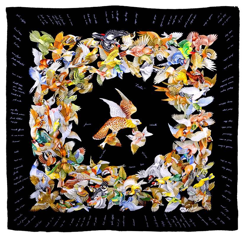 Magnificent Hermes Silk Scarf at 1stdibs