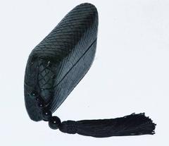 Raphael Sanchez Black Lacquer Box Clutch Bag