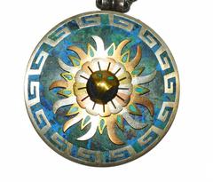 Early Rare Cecilia Tono Mexican Sterling Turquoise Necklace/Pin