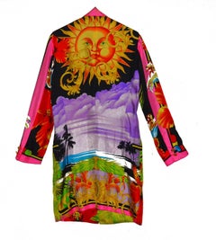 Fabulous Vintage Gianni Versace Silk Print Jacket