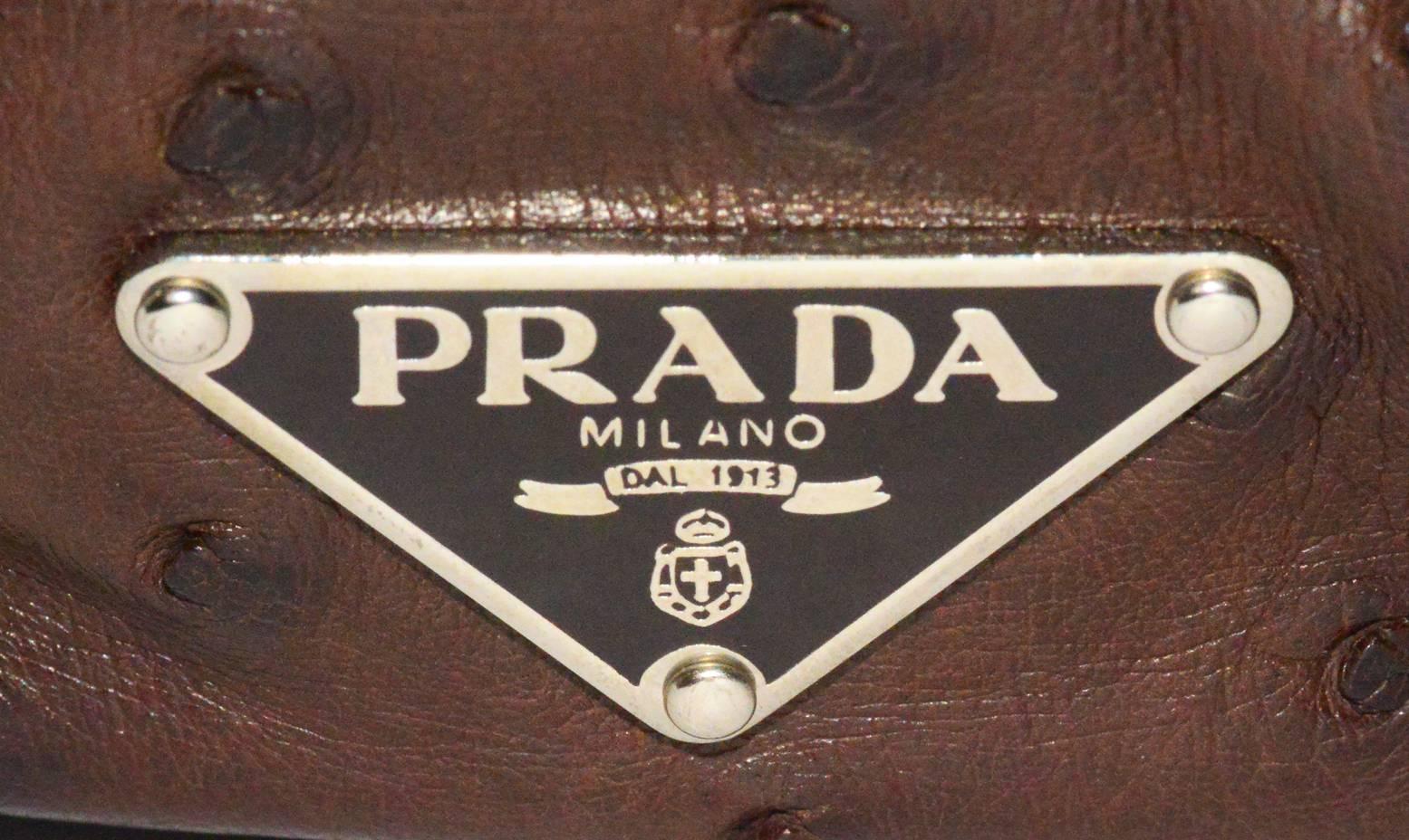 prada ostrich purse