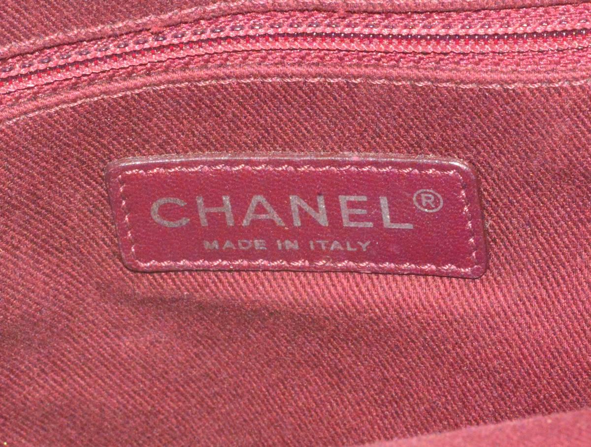 Brown Chanel 2015 Graffiti Embroidery Tote Handbag 