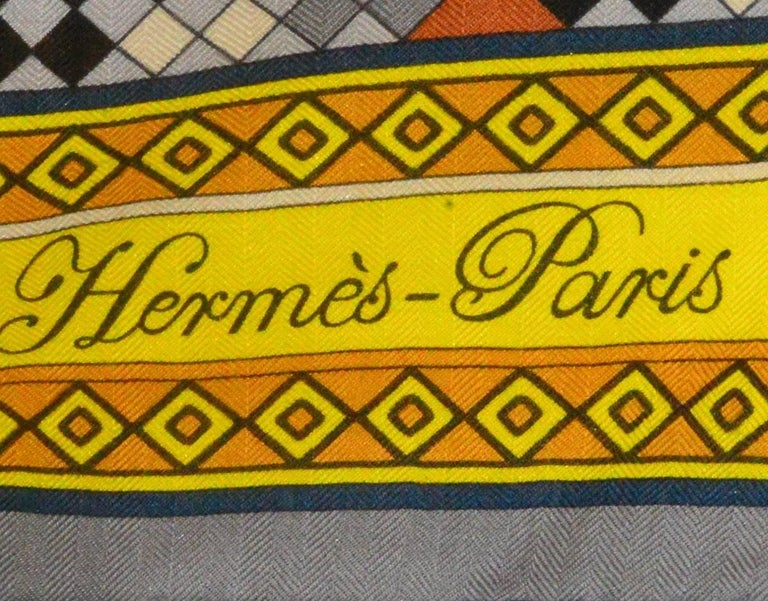 Gorgeous Hermes Silk Scarf For Sale at 1stdibs