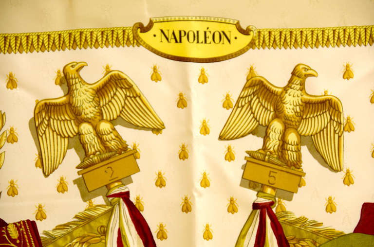 Magnificent Hermes Silk Scarf of Napoleon 2