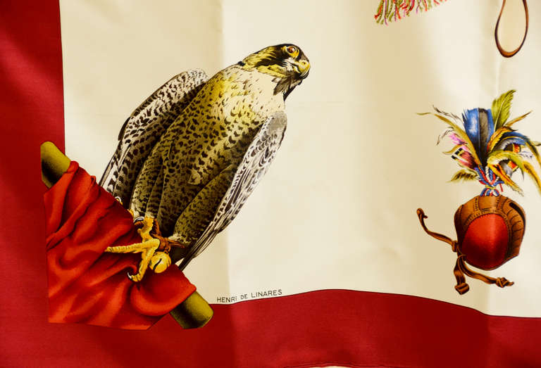 Gorgeous Hermes Chasse a Vol Silk Scarg 1