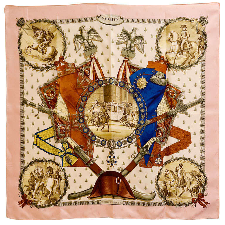 Sensational Hermes Napoleon Silk Scarf at 1stDibs | hermes napoleon scarf,  hermes scarf napoleon
