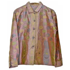 Gorgeous Virginia Witbeck Silk Sari Fabric Blouse