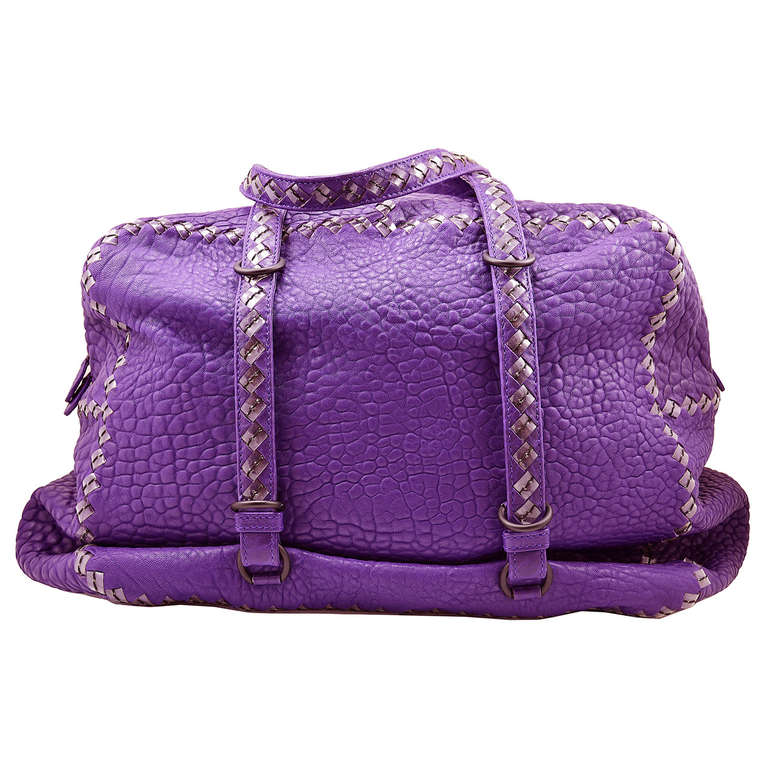Gorgeous Bottega Veneta Purple Handbag