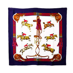 Hermes Jumping Silk Scarf