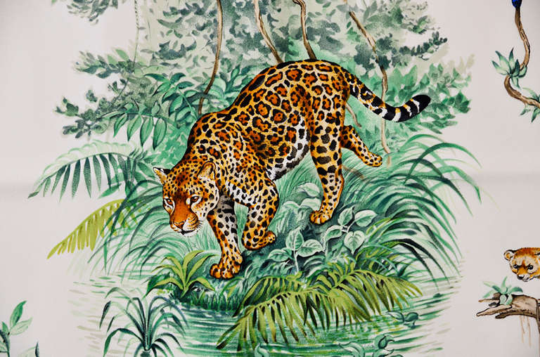Magnificent Rain Forest animals depicted in this Hermes Equateur 35