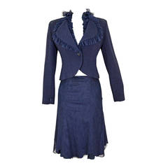 Gorgeous Chanel Navy Suit 11