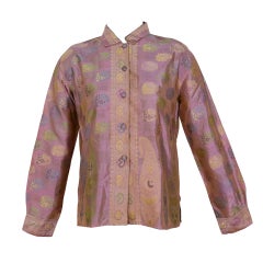 Magnificent Virginia Witbeck Silk Paisley Blouse