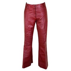 Iconic Dolce and Gabbana Leather Pants