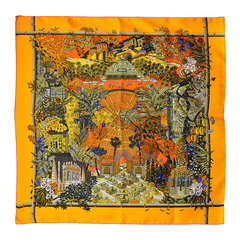 Magnificent Hermes Gardens in Bloom Scarf