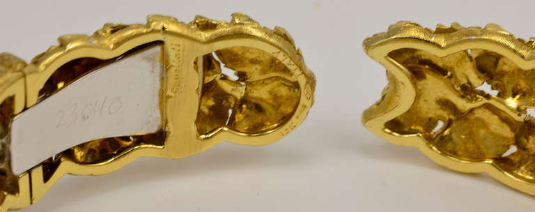 Women's Gorgeous Buccellati Pearl Gold Cuff Bracelet