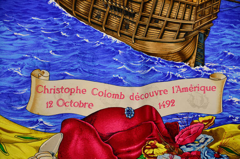 hermes christopher columbus scarf