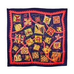 Hermes Silk Scarf La Mecanique des Idees