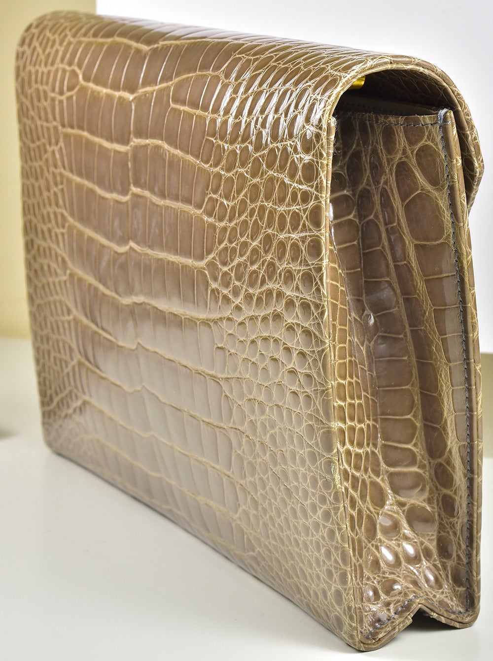 Women's Vintage Classic Helene Arpels Alligator Clutch Bag