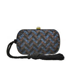 Iconic Bottega Venetta Silk Knot Clutch 12