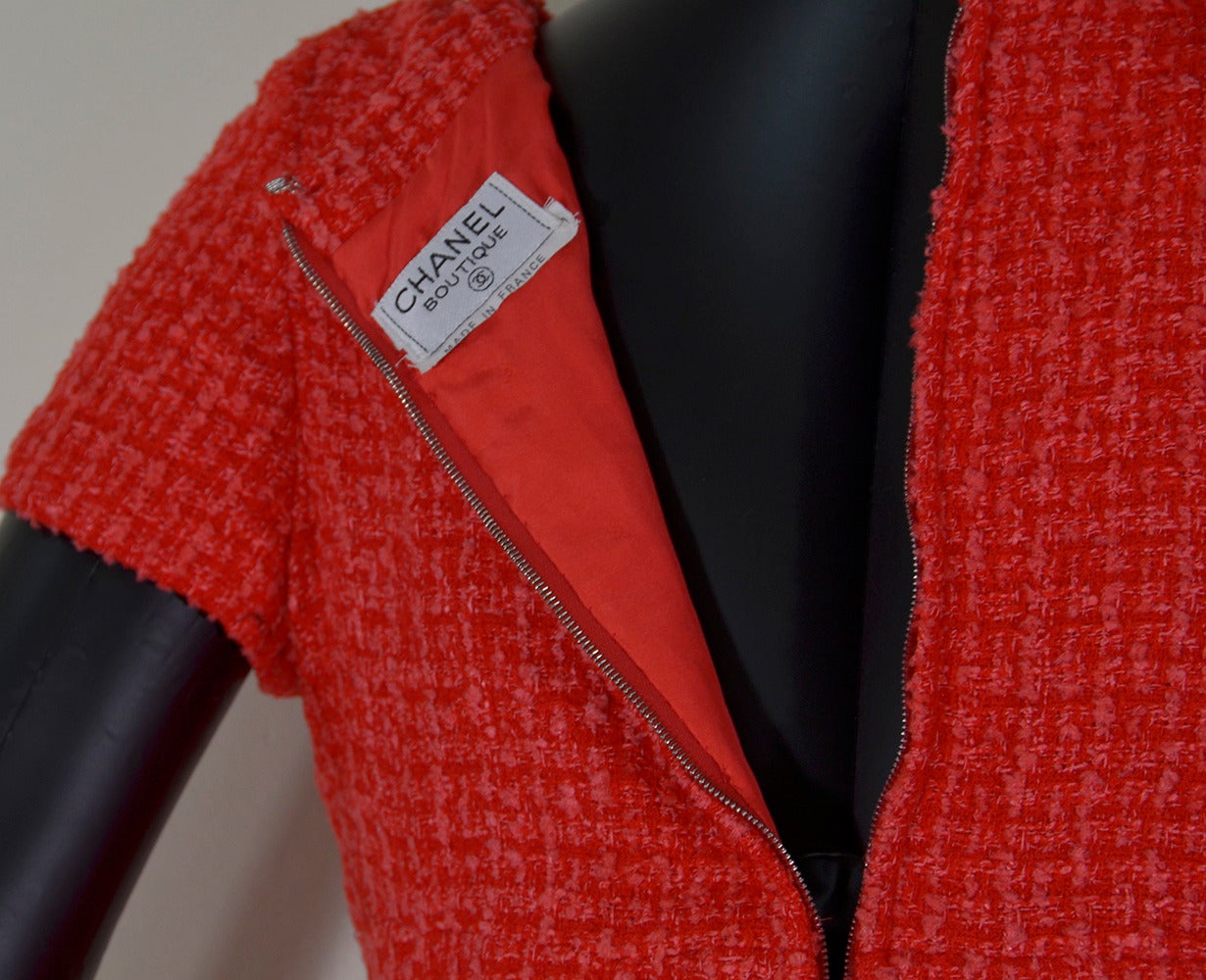 Iconic Three Piece Chanel Boucle Dress Jacket