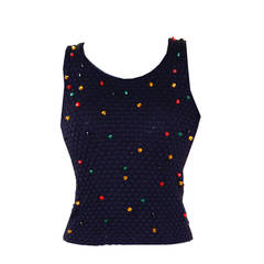 Stunning Yves Saint Laurent YSL Beaded Sweater Set 9
