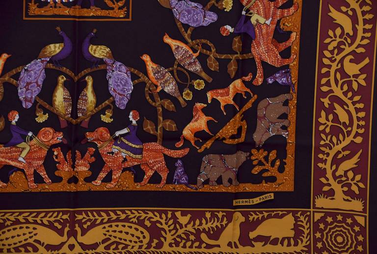 Women's Magnificent Hermes Early America Slk Scarf