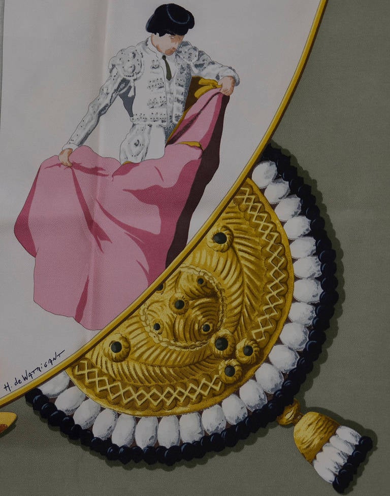 Hermes Plaza de Toros Silk Scarf 5