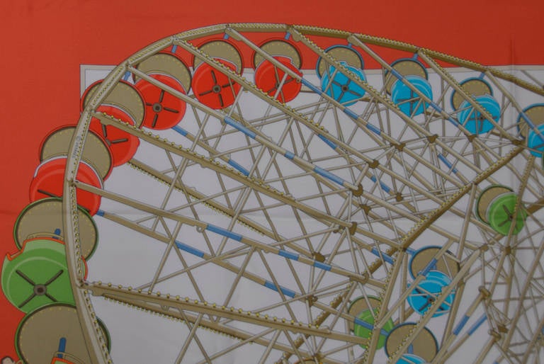 Gorgeous Hermes Grande Roué Rollicoaster Scarf