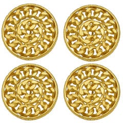 Large Iconic Chanel Link Buttons 7
