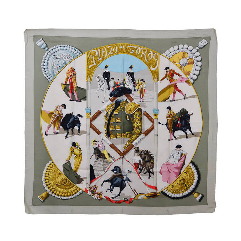 Hermes Plaza de Toros Silk Scarf