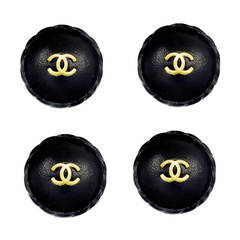 Huge Rare Chanel Leather Buttons 3