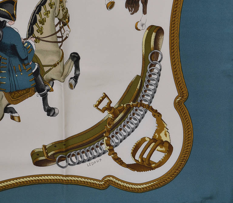 Classic Hermes Reprise Silk Scarf In Excellent Condition In Teaneck, NJ