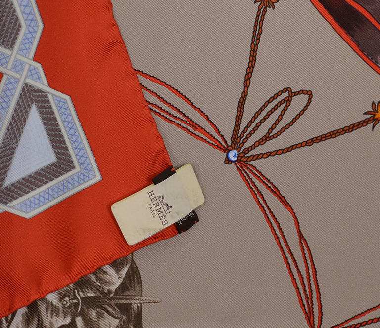 Women's Hermes Cuirs du Desert Silk Scarf