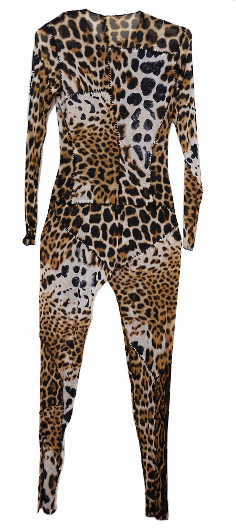 Sexy Tom Ford for Yves Saint Laurent Animal Print Silk Catsuit and ...