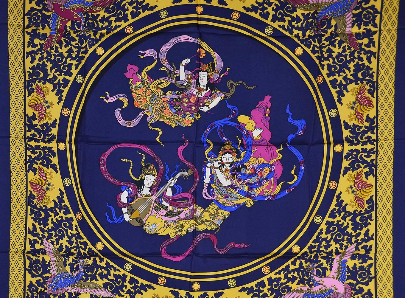 Splendido foulard in seta di Hermes Nikko 1