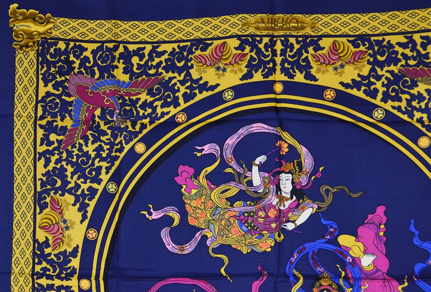 Splendido foulard in seta di Hermes Nikko In condizioni ottime a Teaneck, NJ